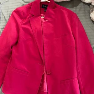 Pink blazer for sale. Forever 21 true to size.